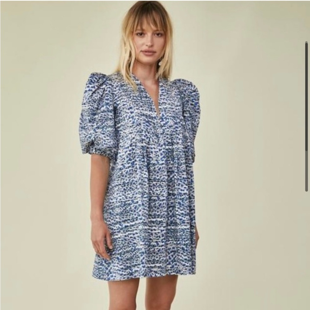 Hunter Bell Jenkins Dress XS Terrazzo Leopard